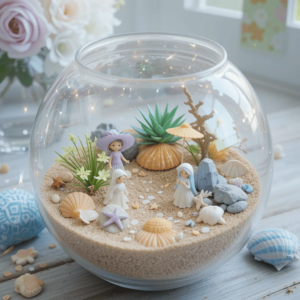 Beach-Themed-Crafts-Ideas-with-Beach-Fairy-Gardens.