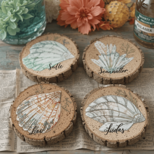 Beach-Themed-Crafts-Ideas-with-Tropical-Drink-Coasters