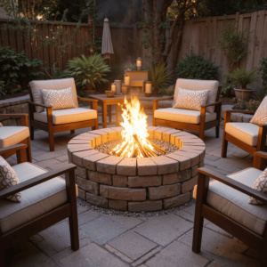 Budget-Patio-Ideas-with-DIY-Fire-Pit-Create-a-simple-fire-pit