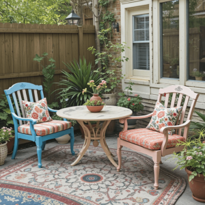 Budget-Patio-Ideas-with-Repurposed-Furniture.