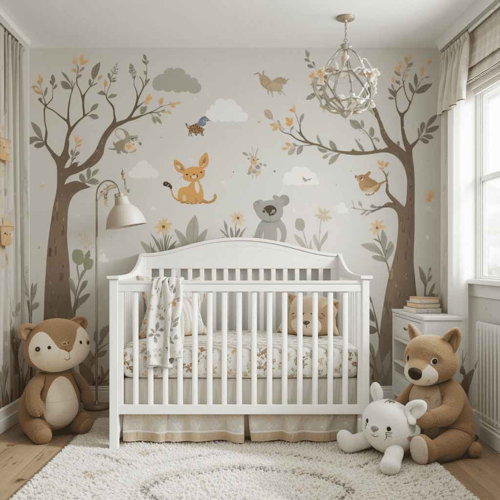 Charming-Baby-Boy-Nursery-Ideas-with-Animal-Kingdom-Theme.