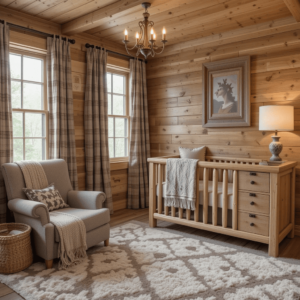 Charming-Baby-Boy-Nursery-Ideas-with-Rustic-Cabin-Retreat.