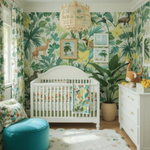 Charming-Baby-Boy-Nursery-Ideas-with-Tropical-Paradise