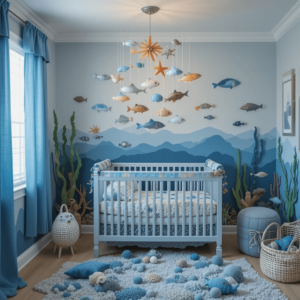 Charming-Baby-Boy-Nursery-Ideas-with-Underwater-Adventure