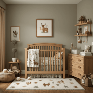 Charming-Baby-Boy-Nursery-Ideas-with-Woodland-Creatures