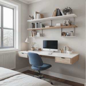 Charming-Small-Bedroom-Decor-Ideas-with-Floating-Desks