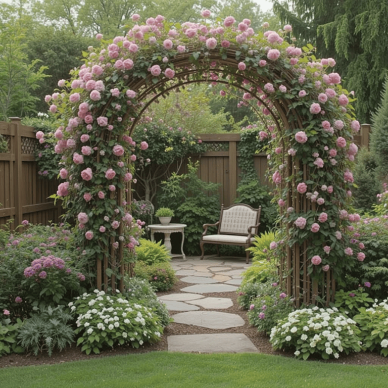 Charming-Small-Garden-Layout-Ideas-with-Garden-Arches-and-Trellises