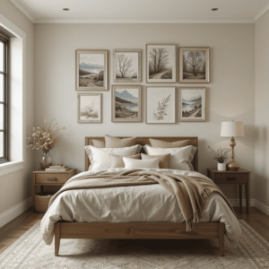 Chic-Earthy-Bedroom-Ideas-with-Earthy-Artwork.