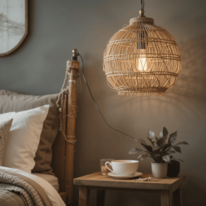 Chic-Earthy-Bedroom-Ideas-with-Earthy-Lighting-Fixtures.