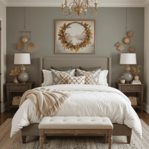 Chic-Earthy-Bedroom-Ideas-with-Seasonal-Decor-Changes