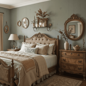 Chic-Earthy-Bedroom-Ideas-with-Vintage-Accents