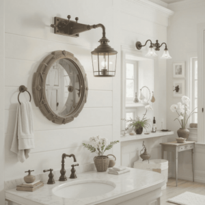 Chic-Farmhouse-Bathroom-Designs-with-Cottage-Style-Fixtures.