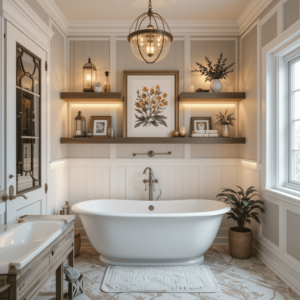 Chic-Farmhouse-Bathroom-Designs-with-Mood-Lighting