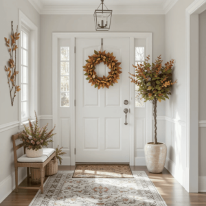 Chic-Small-Entrance-Hall-Ideas-with-Seasonal-Accents.