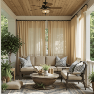 Cozy-Porch-Ideas-with-Outdoor-Curtains-Hang.