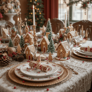 Creative-Christmas-Table-Settings-Ideas-with-Charming-Gingerbread-Theme