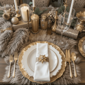 Creative-Christmas-Table-Settings-Ideas-with-Faux-Fur-Accents