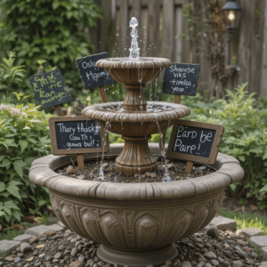 Creative DIY Solar Fountain Ideas with Interactive Decor.