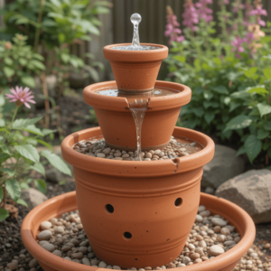 Creative-DIY-Solar-Fountain-Ideas-with-Terracotta-Pot-Fountain