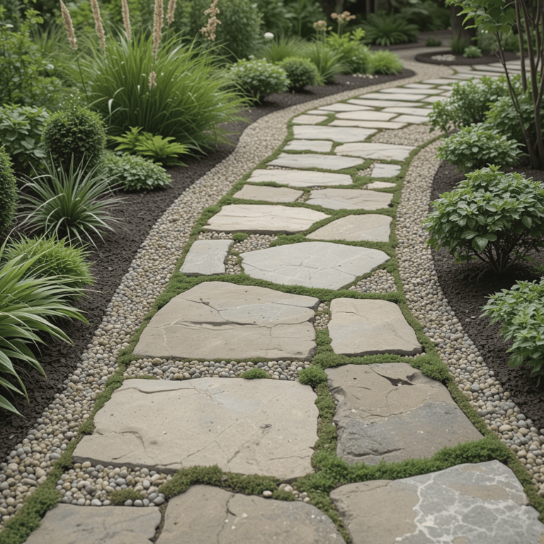 Creative-DIY-Walkway-Ideas-with-Flagstone-Pathway.