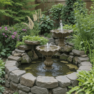 Creative-Garden-Art-Ideas-with-Water-Features.