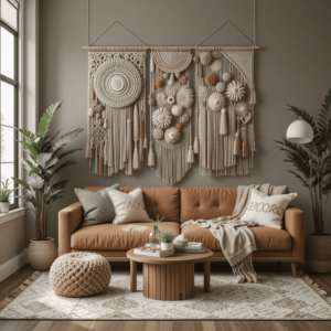 Embracing-Cozy-Maximalism-with-Textured-Wall-Hangings