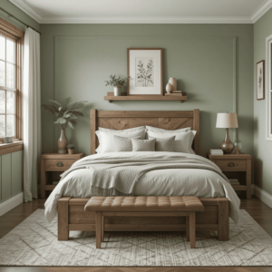 Gorgeous-Sage-Green-Bedroom-Ideas-with-Natural-Wood