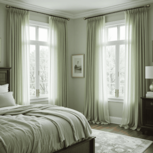 Gorgeous-Sage-Green-Bedroom-Ideas-with-Sage-Green-Curtain