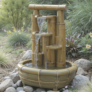 Homemade-Water-Fountains-Ideas-with-Bamboo-Water-Fountain