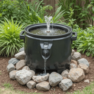 Homemade-Water-Fountains-Ideas-with-Crockpot-Water-Fountain