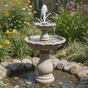 Homemade-Water-Fountains-Ideas-with-Solar-Powered-Fountain