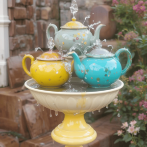 Homemade-Water-Fountains-Ideas-with-Teapot-Fountain