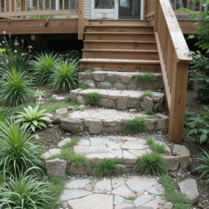 Innovative-Deck-Stairs-Ideas-with-Garden-Step-Pathways-Design