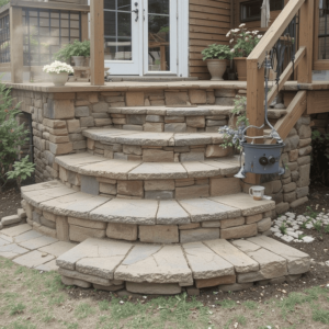 Innovative-Deck-Stairs-Ideas-with-Natural-Stone-Steps