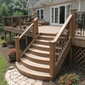 Innovative-Deck-Stairs-Ideas-with-Wraparound-Steps