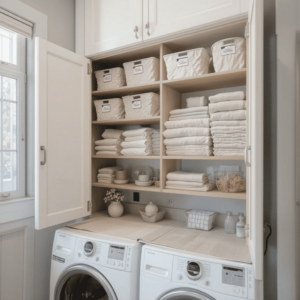 Innovative-Laundry-Room-Cabinet-Ideas-with-Laundry-Room-Linen-Closet