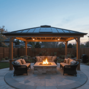 Innovative-Outdoor-Patio-Roof-Ideas-with-Fire-Pit.