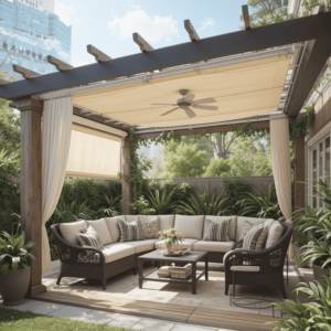 Innovative-Outdoor-Patio-Roof-Ideas-with-Pergola-with-Retractable-Canopy.