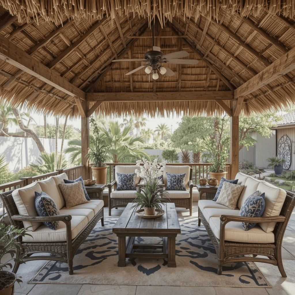 Innovative-Outdoor-Patio-Roof-Ideas-with-Thatch-Roofs