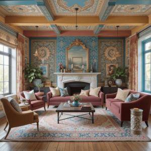 Inspiring-Boho-Living-Room-Ideas-with-Bold-Ceilings