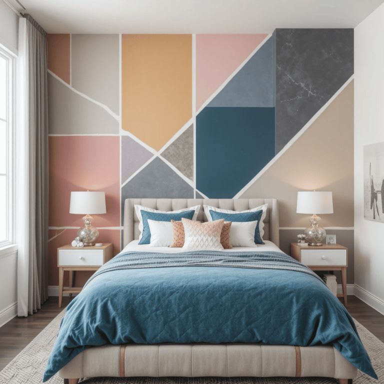 Stunning-Bedroom-Accent-Wall-Ideas-with-Color-Block-Design