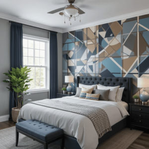 Stunning-Bedroom-Accent-Wall-Ideas-with-Geometric-Patterns