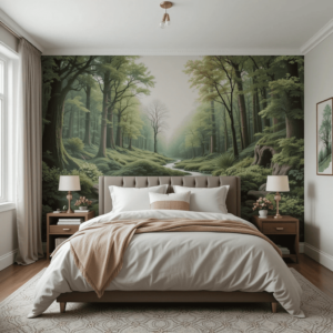 Stunning-Bedroom-Accent-Wall-Ideas-with-Nature-Inspired-Murals