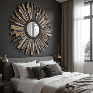 Stunning-Bedroom-Accent-Wall-Ideas-with-Sculptural-Wall-Art.