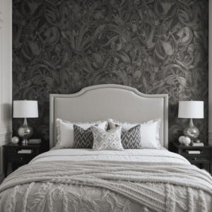 Stunning-Bedroom-Accent-Wall-Ideas-with-Textured-Wallpaper.