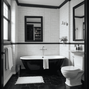 Stunning-Black-and-White-Bathroom-Designs-with-Classic-Monochrome