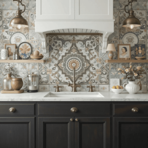 Stunning-Kitchen-Backsplash-Ideas-with-Vintage-Tiles.