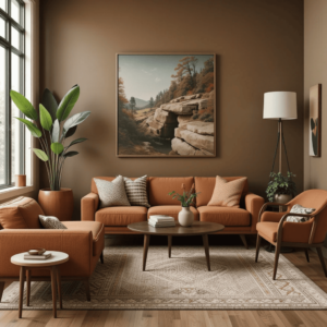 Stunning-Mid-Century-Modern-Living-Room-Ideas-with-Earthy-Color-Palette