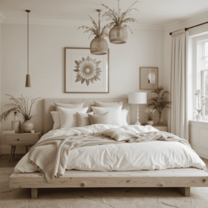 Stunning-Neutral-Boho-Bedrooms-with-Low-Platform-Beds