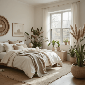  Stunning-Neutral-Boho-Bedrooms-with-Natural-Elements